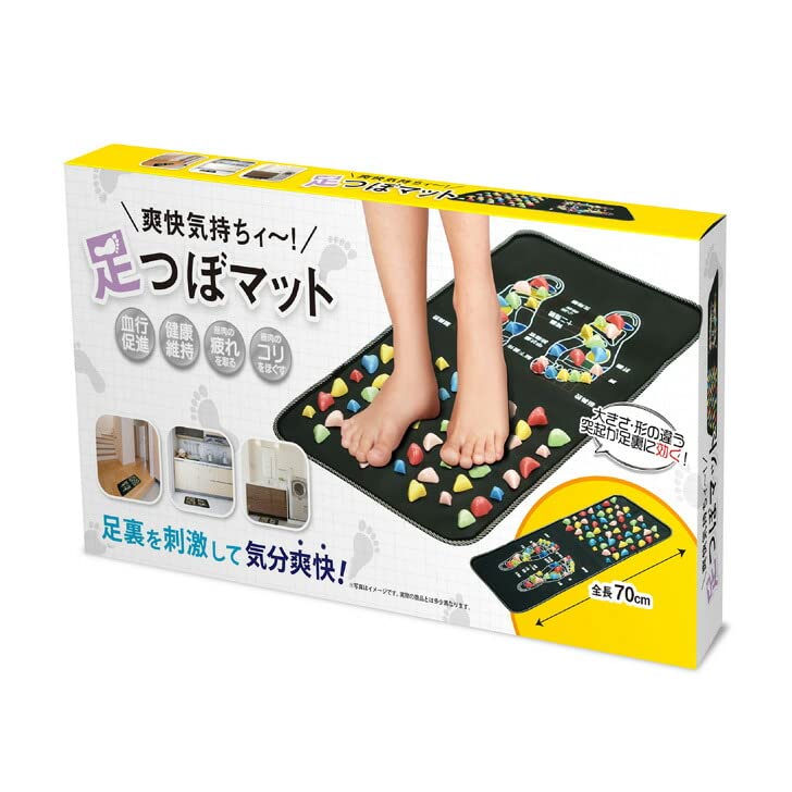 Amazon.co.jp : 爽快 足つぼマット 足ツボマッサージ 35×70cm 足